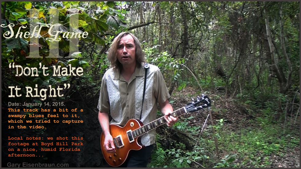 A very surreal pict of Gary in the road